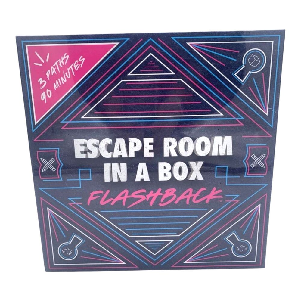 Escape Room In A Box Flashback Board Game Mattel Complete Family Game Night